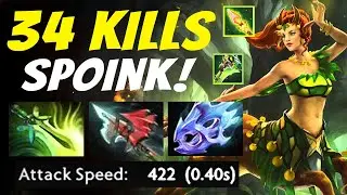 Epic Offlane Enchantress High MMR Rush Aghs [34/2/13] I Dota 2 Pro Gameplay I Top Rank