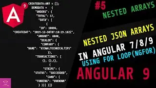 Nested Json Array in Angular 7/8/9 || how to access nested json object in angular ||  nested json