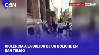 VIOLENCIA a la SALIDA DE UN BOLICHE en SAN TELMO