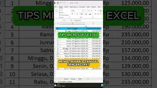 Tips Mengetik Hari dan Tanggal di Excel #shorts #excel #tutorialexcel