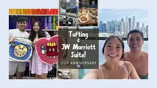 Wedding Anniversary TUFTING & JW Marriott South Beach Suite Tour & Lounge Buffet! (plus Babymoon!👶🏻)