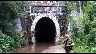 Заброшенный тоннель в горах Дидинский тоннель и гора Белая