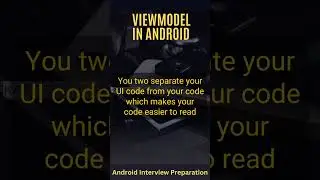 What is a ViewModel in Android 