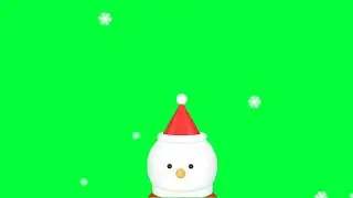 3d snowman green screen