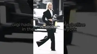 Gigi Hadid shooting for #maybelline in the streets of #newyork #gigihadid #supermodel 