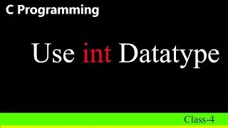 Use of int in c programming