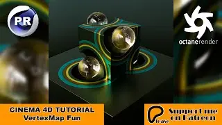 VertexMap-Fun (Cinema 4D Tutorial) #cinema4d #tutorial
