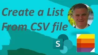 How to create a Microsoft list from CSV file ?