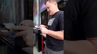 His first time seeing a circular key..