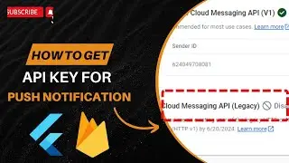 How to Get Firebase Server Key for Push Notifications (2024-25) | Cloud Messaging API (Legacy)