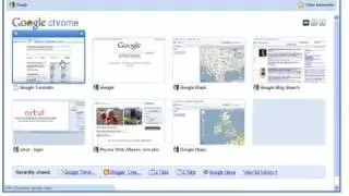 Google Chrome: New Tab page