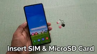 Samsung Galaxy M31s Insert SIM & MicroSD Card