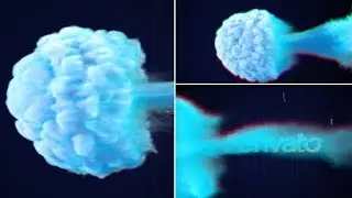 Glitch Color Smoke Logo | After Effects Template 