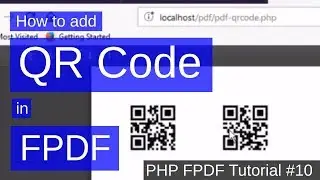 How to add QR Code in PDF | PHP FPDF Tutorial #10