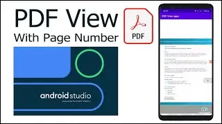 How to add PDF View with page number in Android Studio