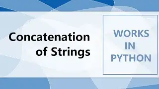 Concatenation of strings in Python