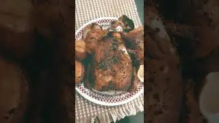 Chicken roasted in Air Fryer.
