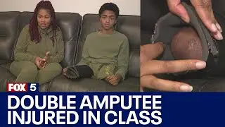 Who's at fault? Classmate stomps on double amputee's leg during gym class | FOX 5 News