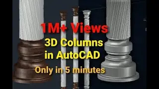 3D Column modeling in AutoCAD