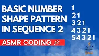 ASMR Programming - Basic Shape Pattern in Sequence - No Noise
