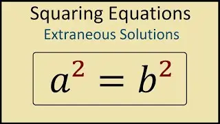 Can you square both sides of an equation?