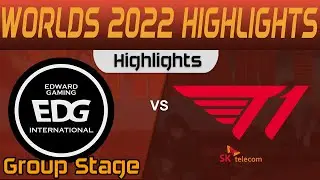 EDG vs T1 Highlights Group Stage Worlds 2022 EDward Gaming vs T1 by Onivia