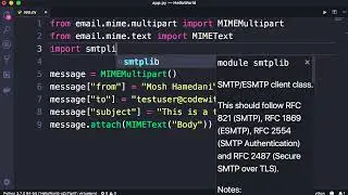 9.14 - Sending Emails