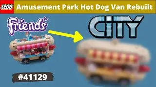 LEGO Friends Set Amusement Park Hot Dog Van Rebuilt for Use to the City 