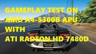GTA V Gameplay TEST On  AMD A4-5300B APU WITH ATI RADEON HD 7480D | HP 6305 Pro MT
