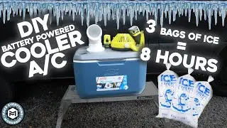 The BEST DIY Off Grid Air Conditioner - SUPER Efficient/Battery Powered 