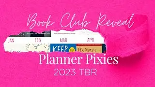 Book Club TBR for Planner Pixies 2023