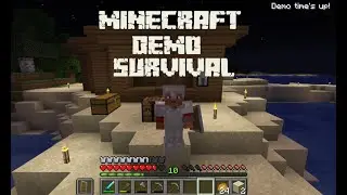 Minecraft Demo: Finding Villages, Building Safe House, and Battling Pillagers