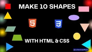 Make 10 SHAPES with HTML & CSS | A Beginner's Guide | Code Arena