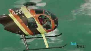 Hughes 500 Helicopter over the Hawaii!
