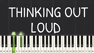 Ed Sheeran - Thinking Out Loud BEGINNER Piano Tutorial