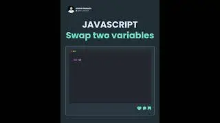 How to swap two variables in javascript