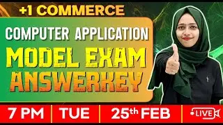 Plus One Computer Application | Model Exam Answer Key & Analysis | Exam Winner Commerce Plus one