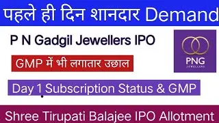 P N Gadgil Jewellers IPO| Day 1 Subscription Status & GMP | Shree Tirupati Balajee Agro IPO |