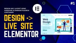 How to make Beautiful HERO + HEADER section using ELEMENTOR FLEXBOX CONTAINER 2023