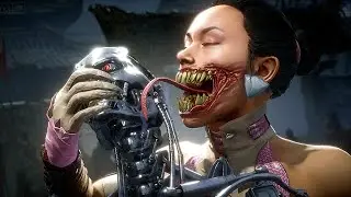 MK11 All Ninja Fatalities on Terminator Endoskeleton
