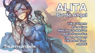 ALITA Battle Angel / CYBORG Girl / Laying Pose / CLIPSTUDIO