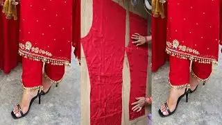 Very Easy Pant Trouser Cutting and Stitching | Palazzo Pant Cutting and Stitching | For Beginners