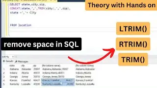 how to remove space in sql table column value | remove left space | remove right space in SQL