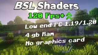 *BSL Shaders*lag fix for low end pc. (Hindi)| Best Low End shaders for low end 1.20 🤫