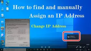 How to find and manually assign an IP address in Windows 10 | Change IP address in Windows 10 |