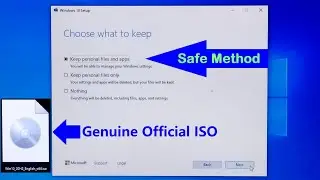 How to Update Windows 10 Manually Using Official Windows 10 ISO (Safe Method for Every Computers)