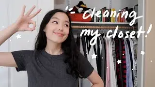cleaning out my entire closet!! (kinda with the konmari method but not really)