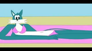 Samantha The Cat Bikini Summer At The Beach