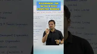 Government jobs for B.Tech computer science engineering 