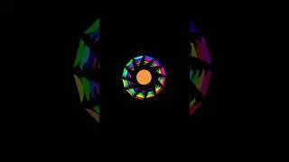 Rotating Circle Graphics Design using Python turtle 🐢 